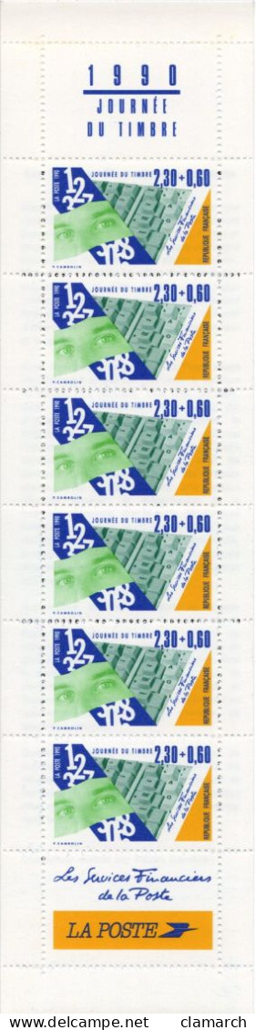 FRANCE NEUF-Bande Carnet 1990 Journée Du Timbre N° 2640A- Cote Yvert 7.00 - Dia Del Sello