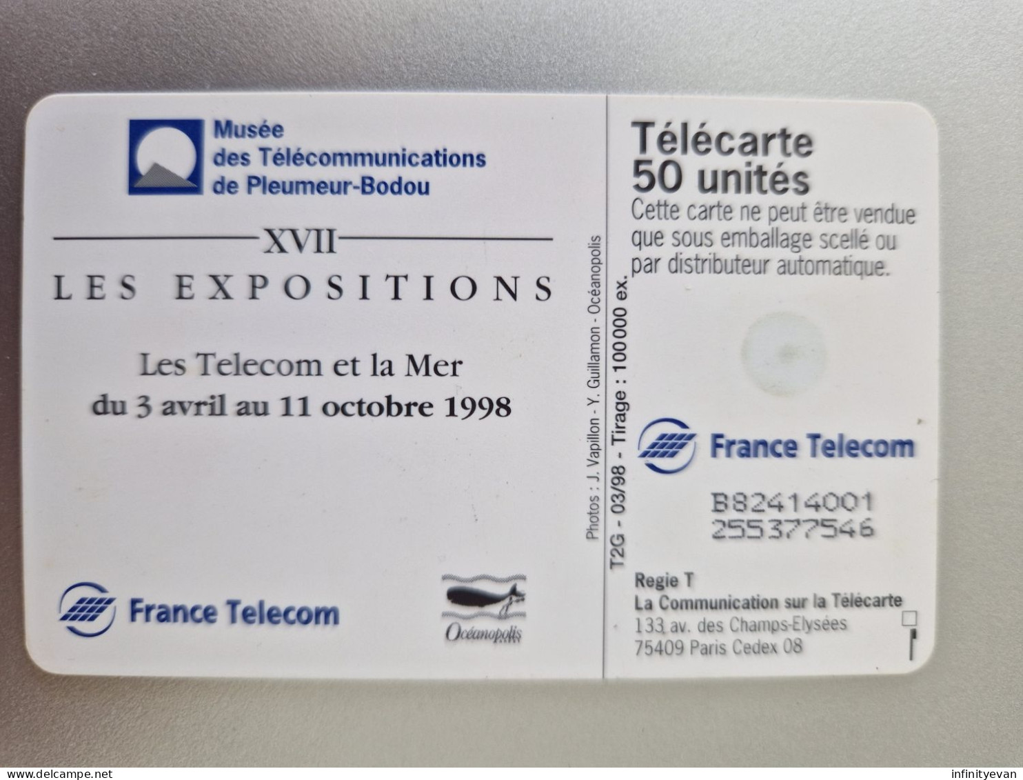 F842 - PLEUMEUR XVII TELECOM ET LA MER - 1998