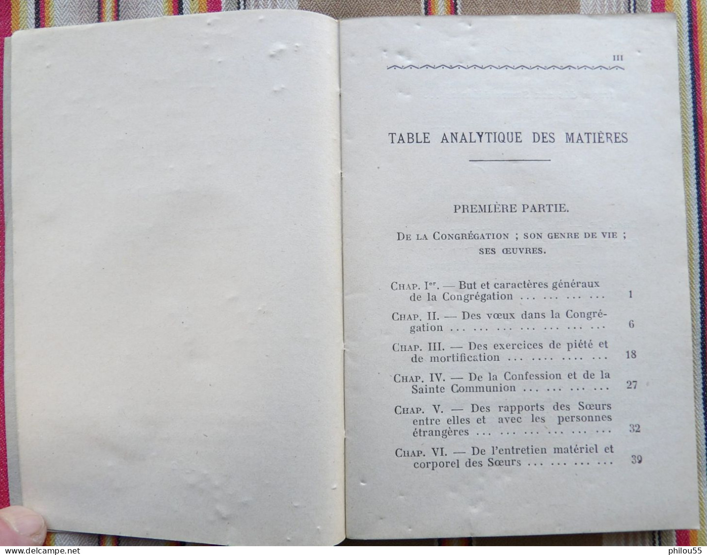 12 RODEZ CARRERE Constitutions des Soeurs de St Joseph d'Estaing DIOCESE DES RODEZ 1932