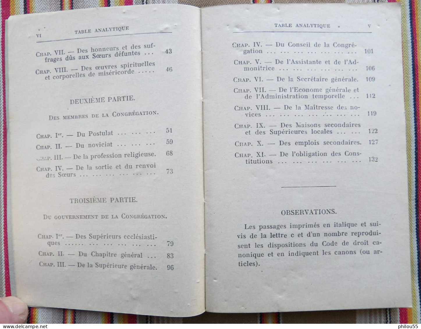 12 RODEZ CARRERE Constitutions des Soeurs de St Joseph d'Estaing DIOCESE DES RODEZ 1932