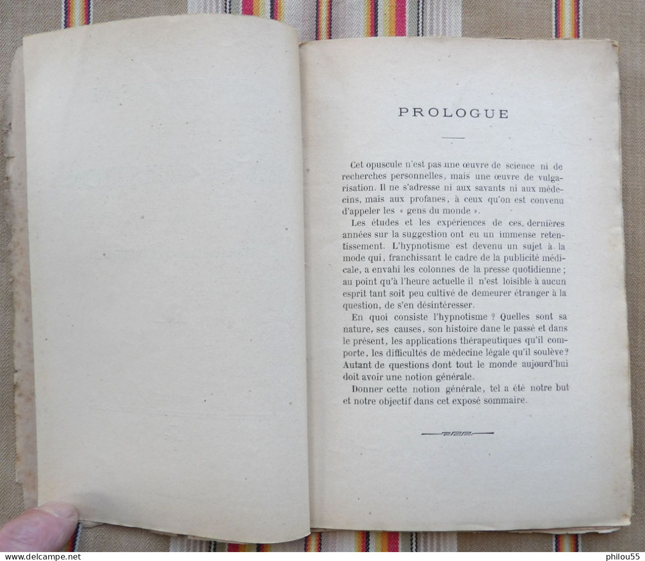 12 RODEZ L. LOUP L'Hyptnotisme et la Suggestion Docteur Eugene BONNEFOUS 1891