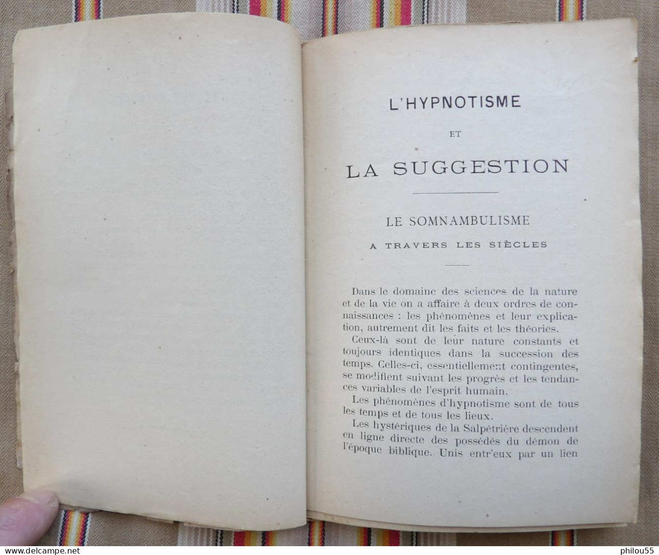 12 RODEZ L. LOUP L'Hyptnotisme et la Suggestion Docteur Eugene BONNEFOUS 1891