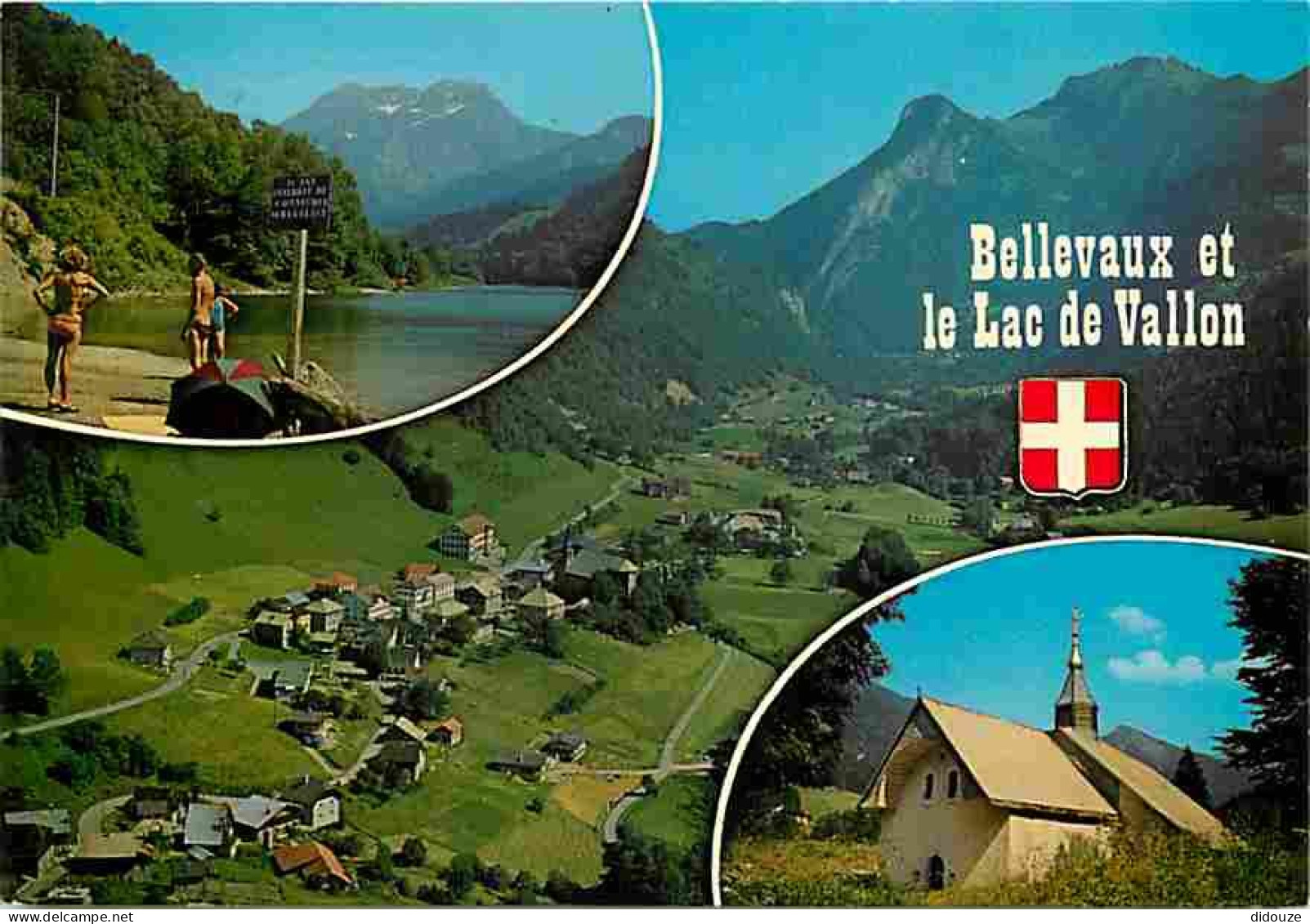 74 - Bellevaux - Le Lac De Vallon - Multivues - Femme Sexy - Blasons - CPM - Voir Scans Recto-Verso - Bellevaux