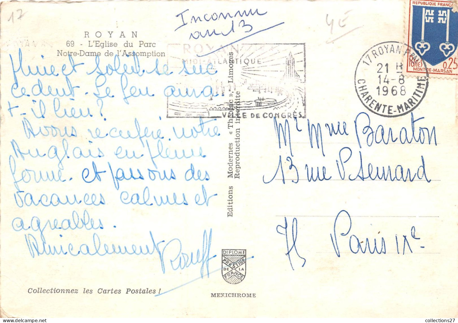 LOT DE 50 000 CARTES POSTALES - CPM-CPSM- FRANCE UNIQUEMENT - VILLE -VILLAGE  - VOIR  QUELQUES EXEMPLES