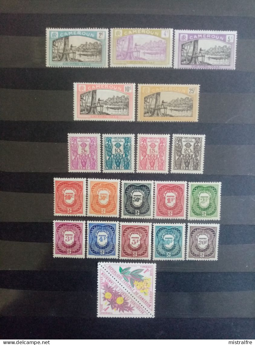 CAMEROUN.1925-1947. Timbres " TAXES " N°1 à 34 . NEUFS ++/+ . Côte YT 2020 :18,75 € - Ungebraucht