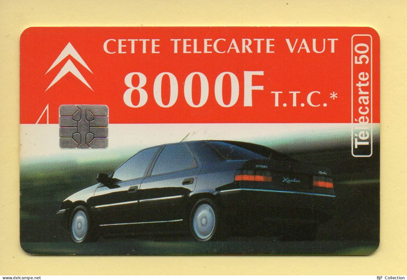 Télécarte 1994 : CITROEN XANTIA / 50 Unités / Numéro A 52114658/502663397 / 12-94 (voir Puce Et Numéro Au Dos) - 1994