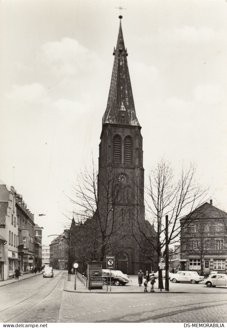 Herten - Markt Und St Antonius Kirche 1967 - Herten