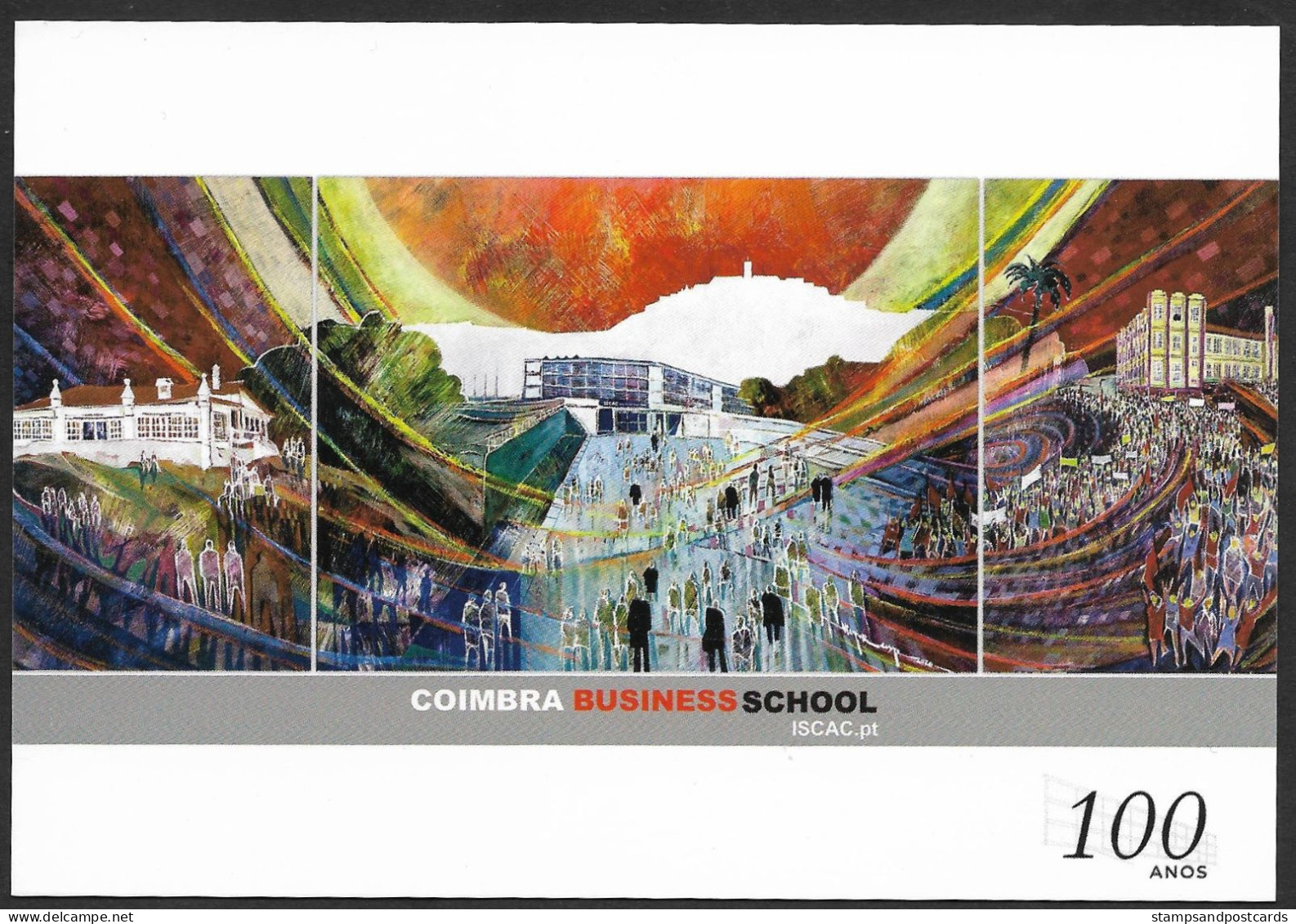 Portugal Entier Postal 2021 École De Commerce De Coimbra Cachet Premier Jour Business School Stationery Fd Postmark - Entiers Postaux