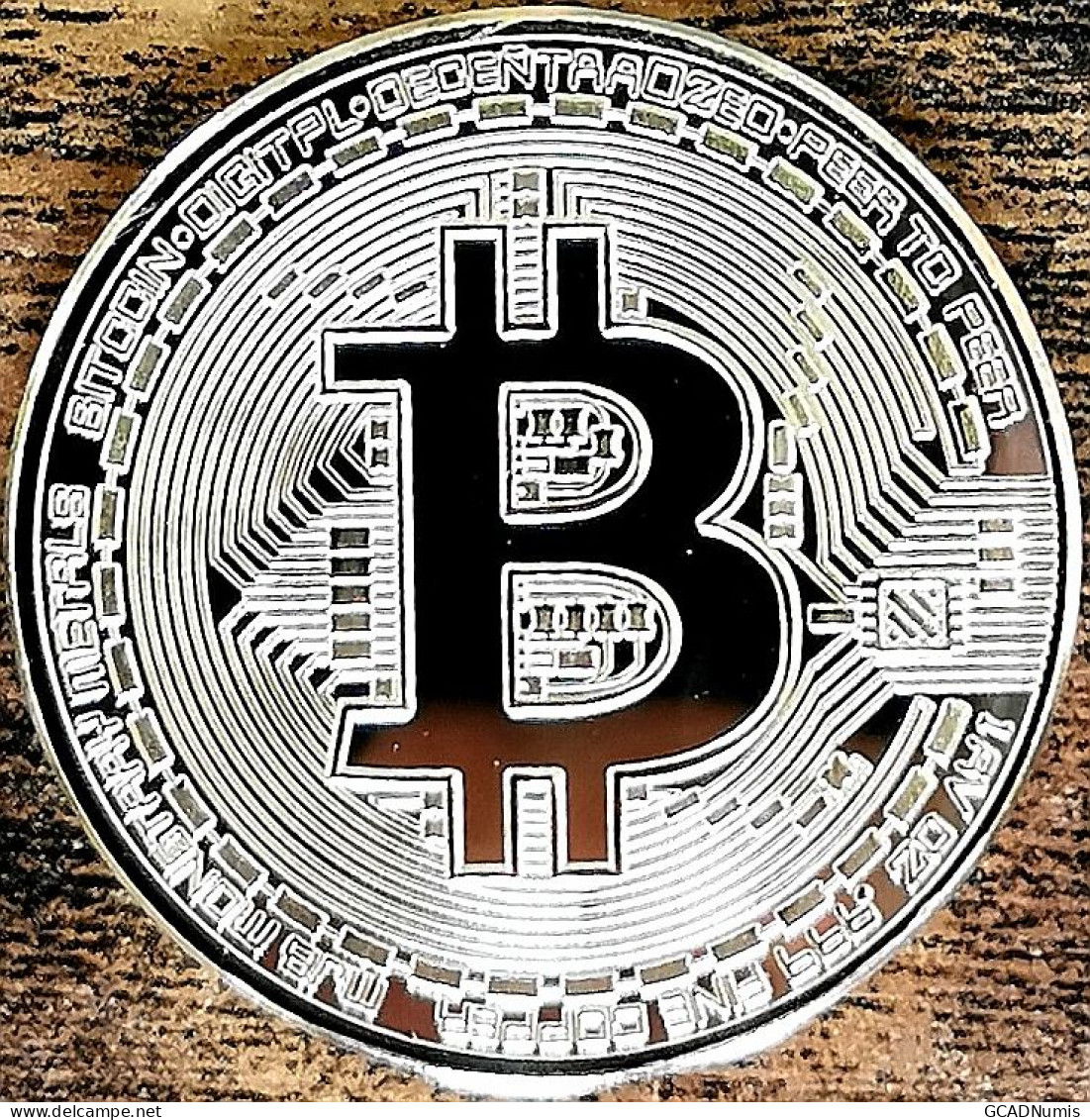 Médaille Bitcoin 2013 - Monnaie Dorée Plaquée Or - Ø41mm - Non Classificati