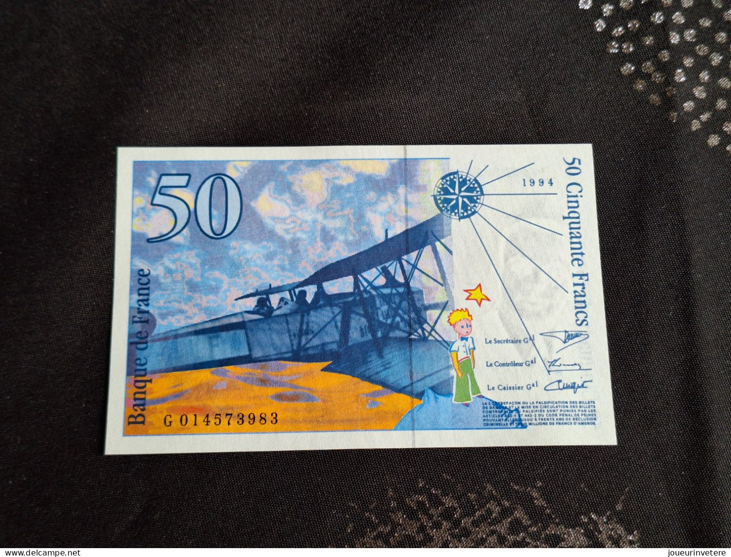 France Billet 50 Francs  St Exupéry 1994 Série G -ETAT SUP - Autres - Europe