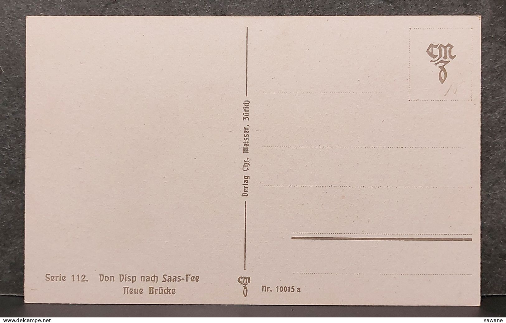 VON VISP NACH SAAS FEE , MEUE BRUCKE , LOT 174 - Saas-Fee