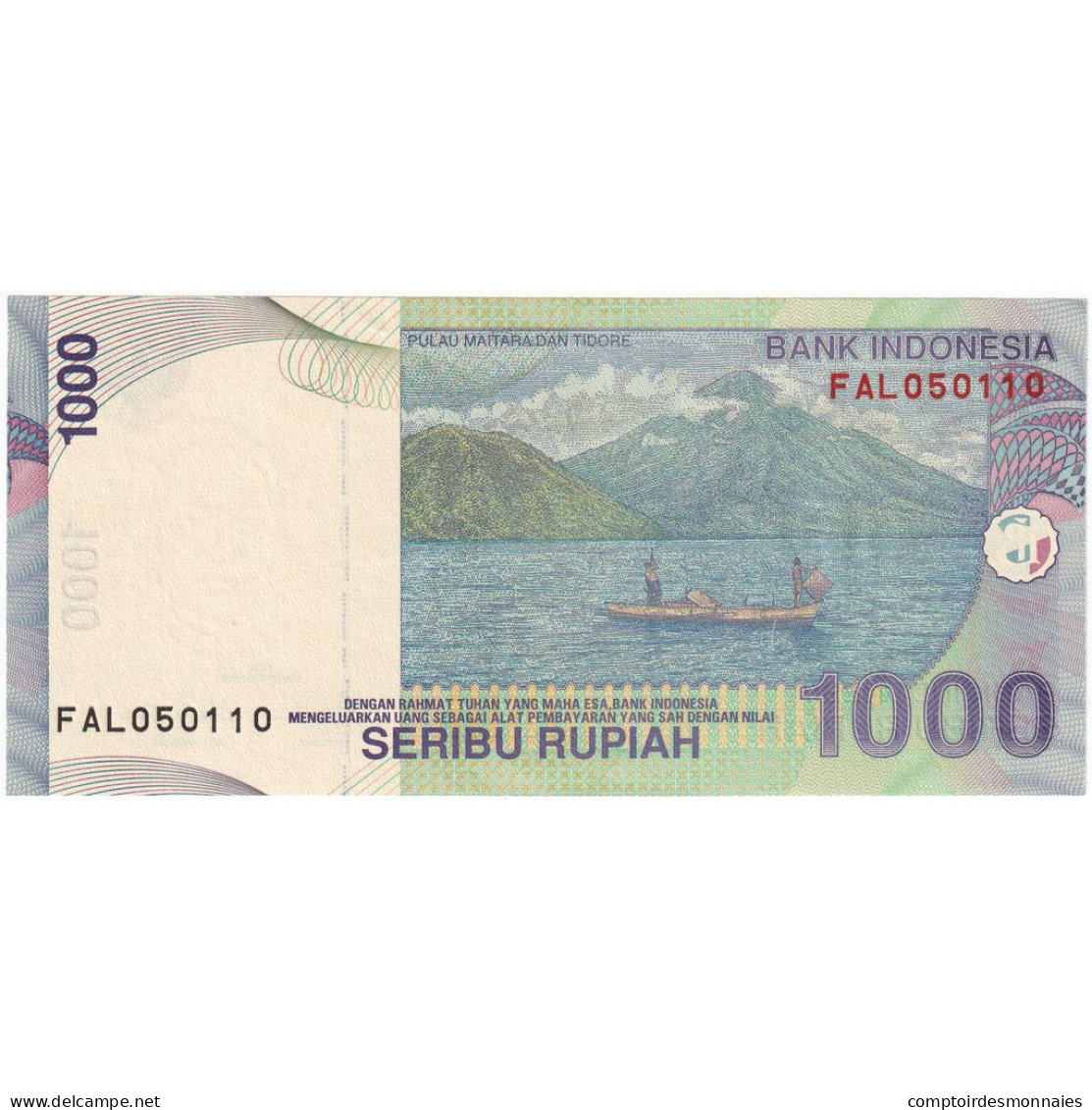 Indonésie, 1000 Rupiah, 2009, KM:141f, NEUF - Indonesië