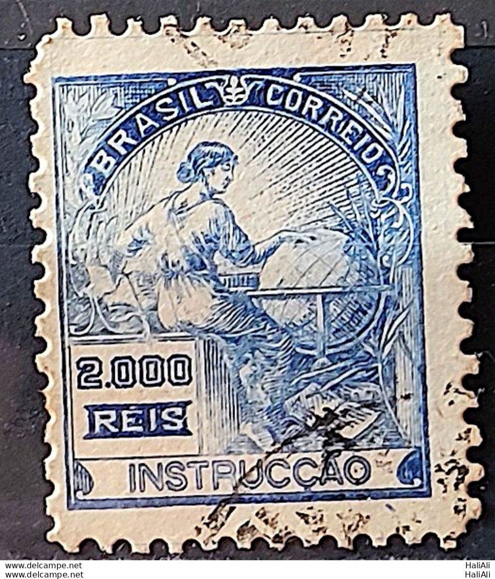 Brazil Regular Stamp Cod RHM 294Es Grandpa Instruction 2000 Reis No Filigree L Dent 11 12 1934 Circulated 19 - Oblitérés