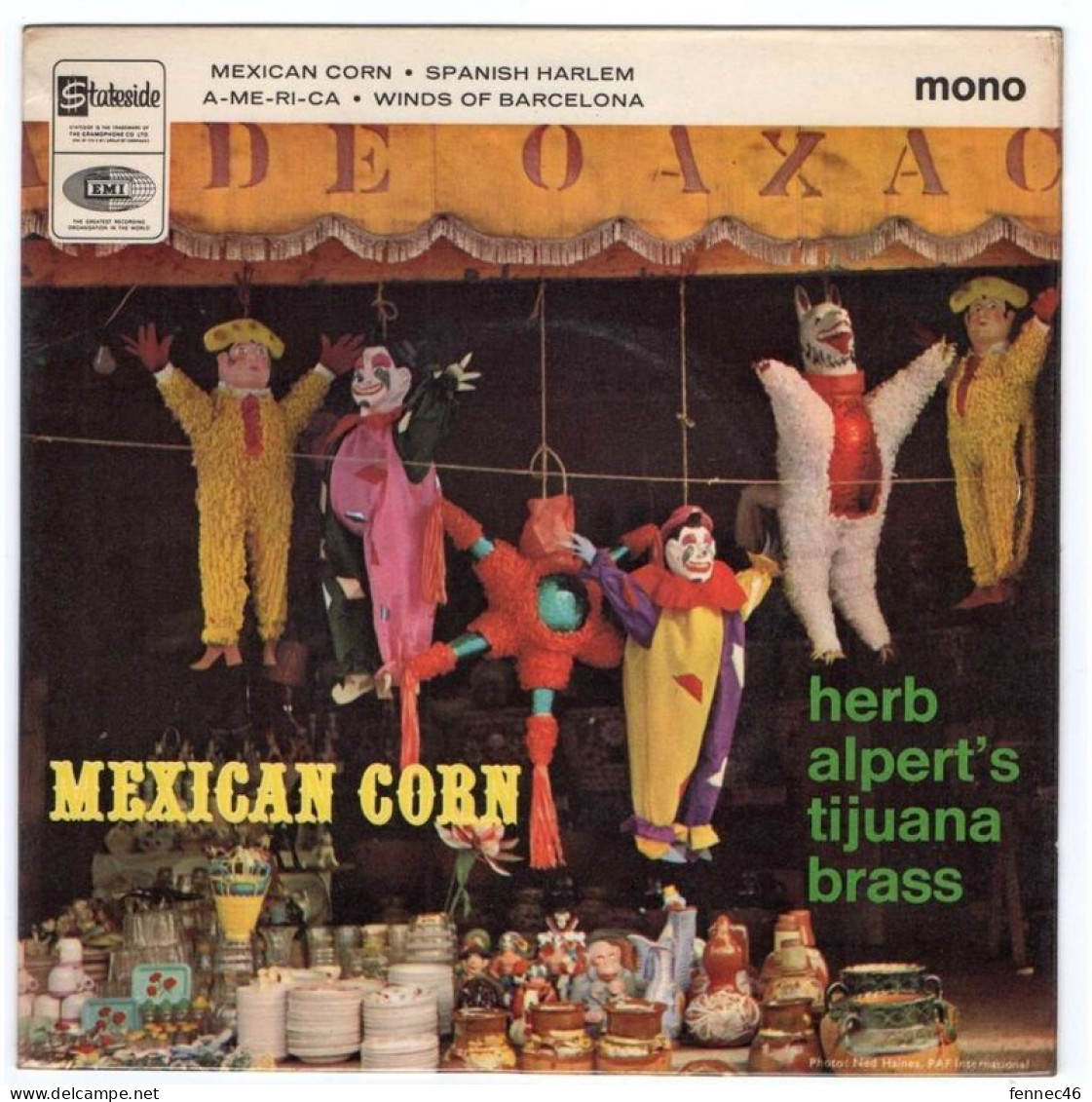 * Vinyle  45T (EP 4 Titres) - Herb Alpert & The Tijuana Brass - Mexican Corn - Autres - Musique Espagnole