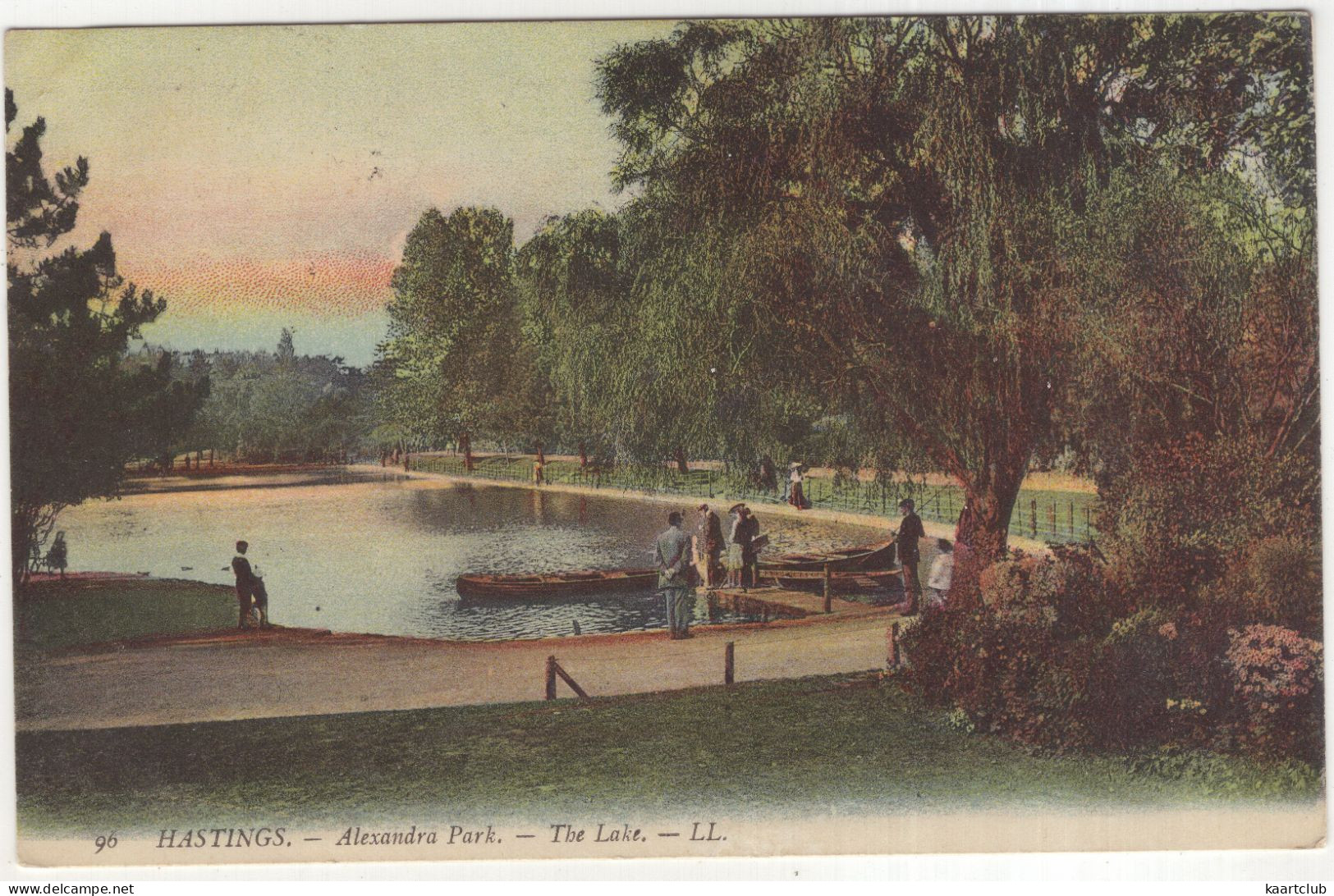 Hastings. -- Alexandra Park -- The Lake. -- LL. - (England) - 1906 - Hastings