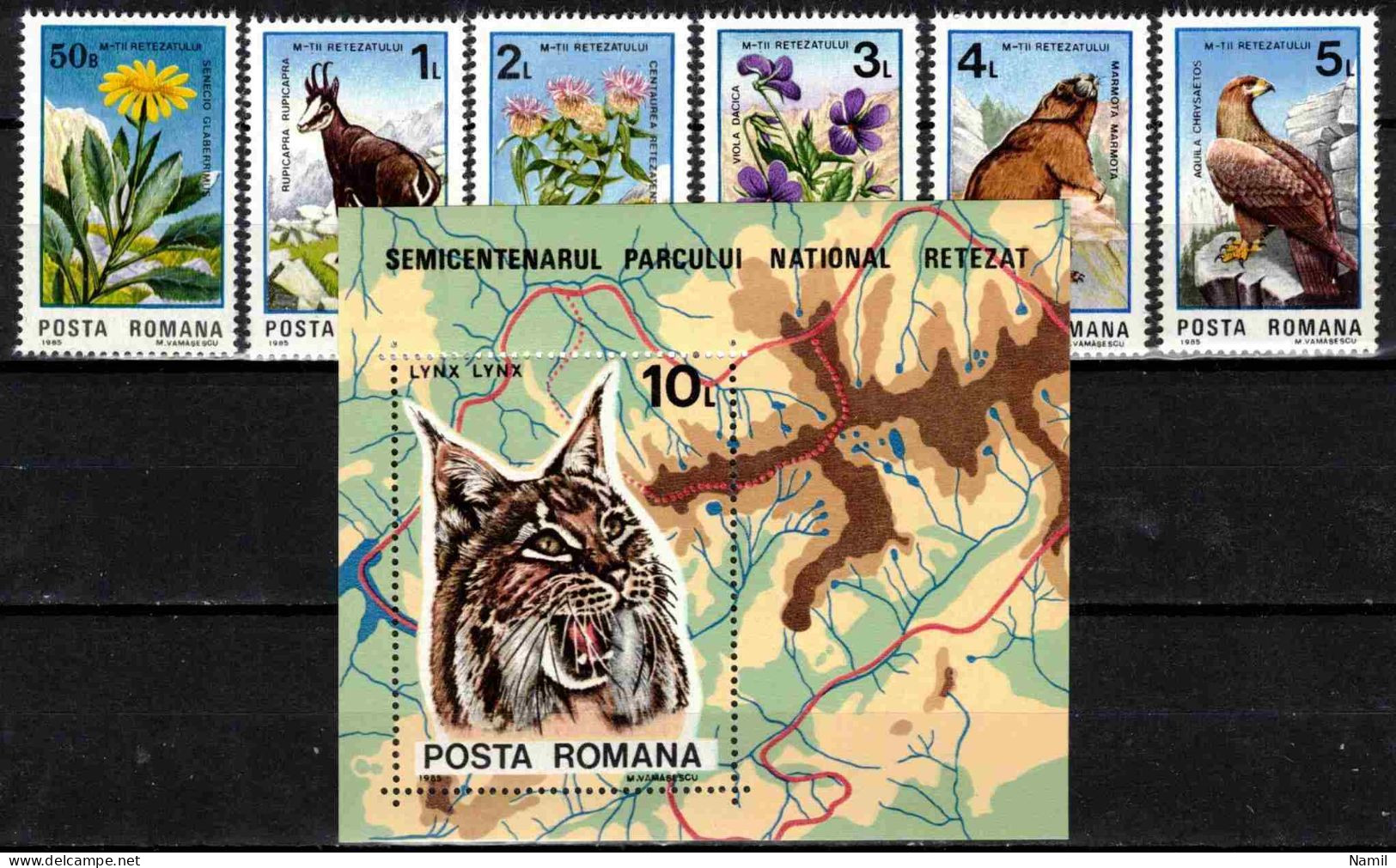 ** Roumanie 1985 Mi 4172-7+Bl.218 (Yv 3599-3604+BF 178), MNH)** - Ungebraucht