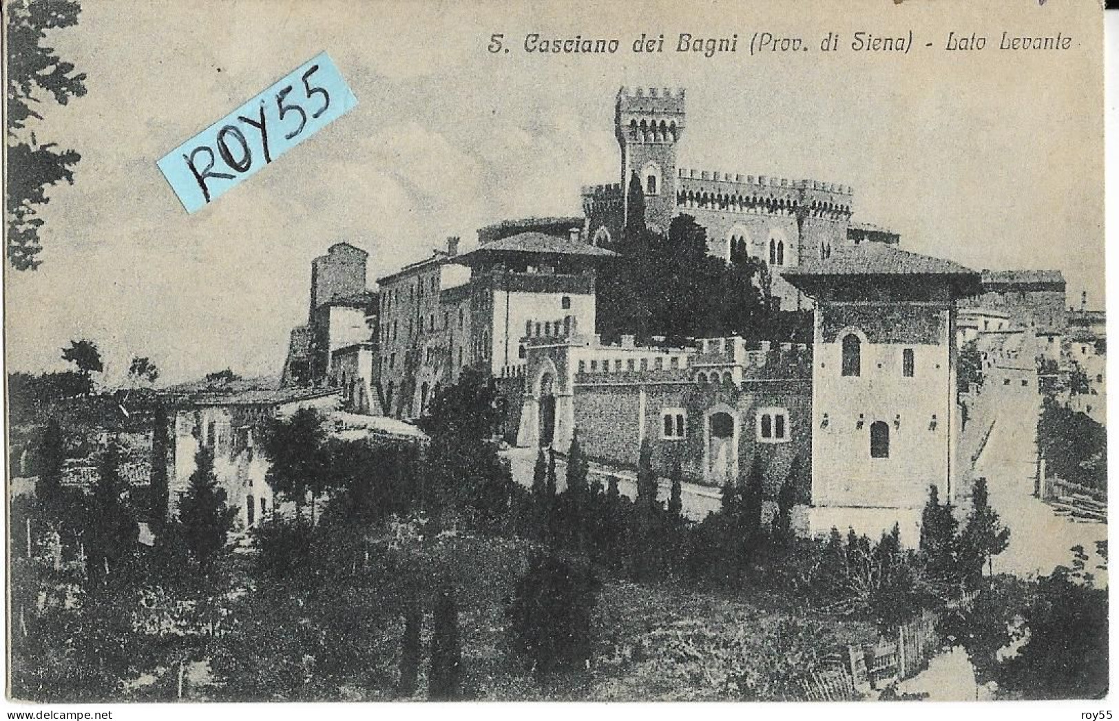 Toscana-siena-s.casciano Dei Bagni Lato Levante Veduta Lato Est Primi 900 (f.piccolo/v.retro) - Autres & Non Classés