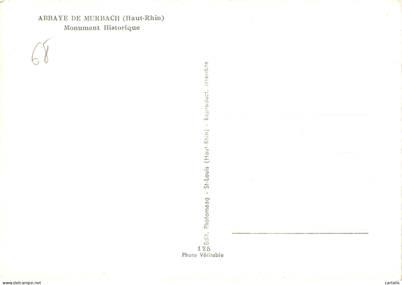 68-MURBACH ABBAYE-N°C-3640-A/0385 - Murbach