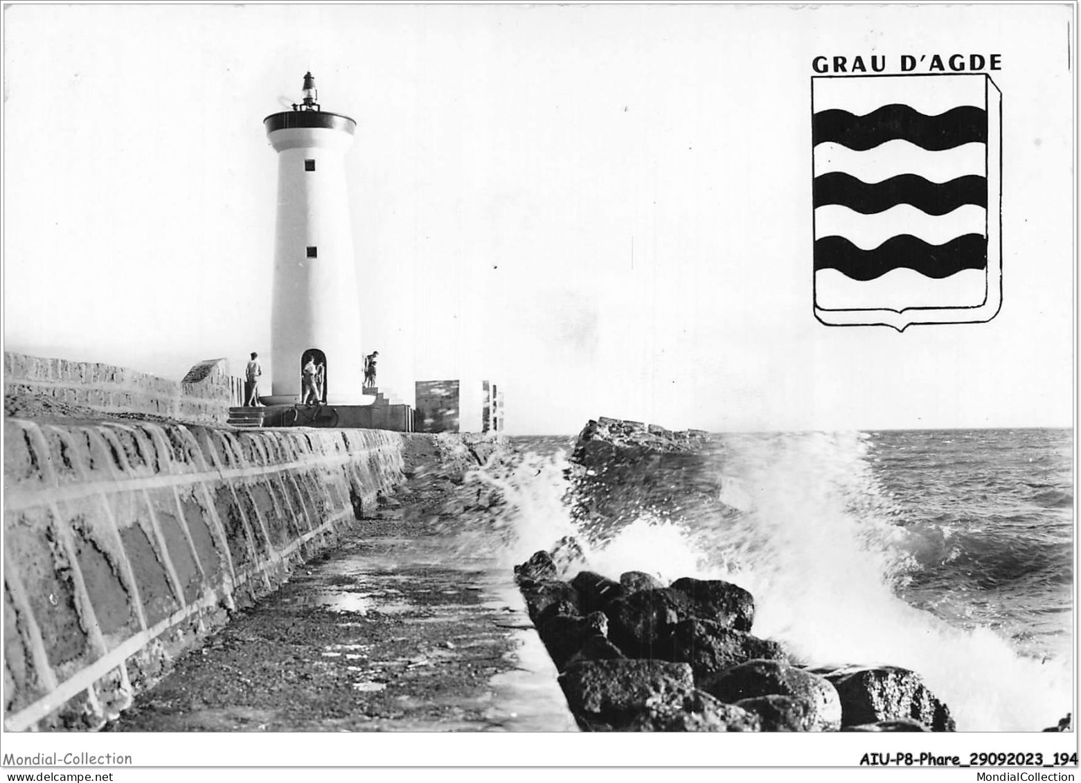 AIUP8-0786 - PHARE - Le Grau D'adge - Le Phare Par Gros Temps - Lighthouses