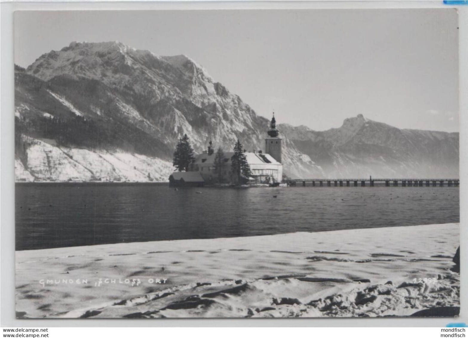 Gmunden - Schloss Ort Im Winter 1964 - Gmunden