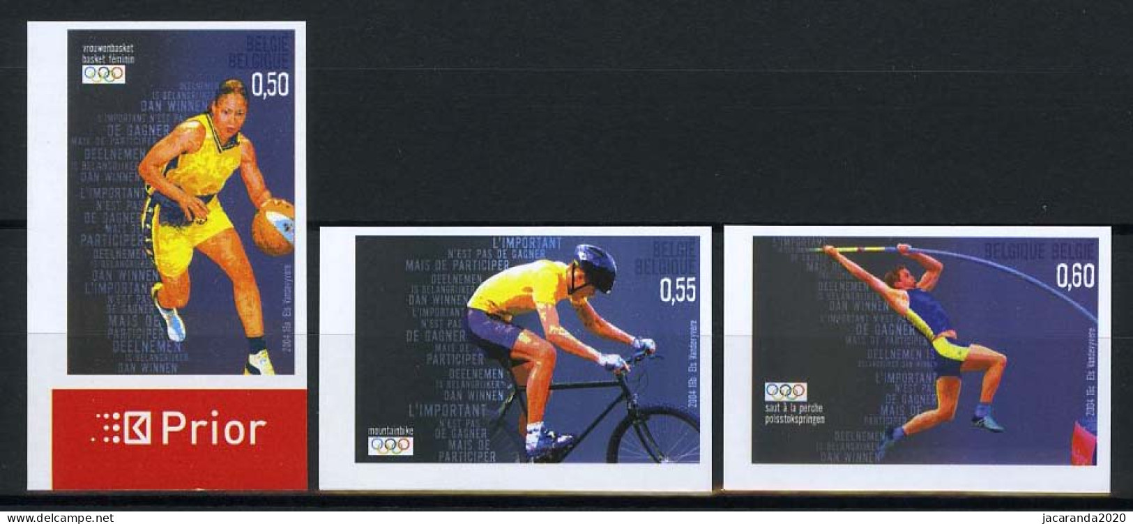 België 3303/05 ON - Sport - Olympische Spelen - Athene 2004 - Basket - Mountainbike  - 2001-…