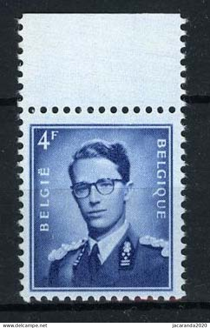 België 926c ** - Koning Boudewijn - Violetblauw Op Blauwachtig Papier - Wit - MNH - 1953-1972 Brillen