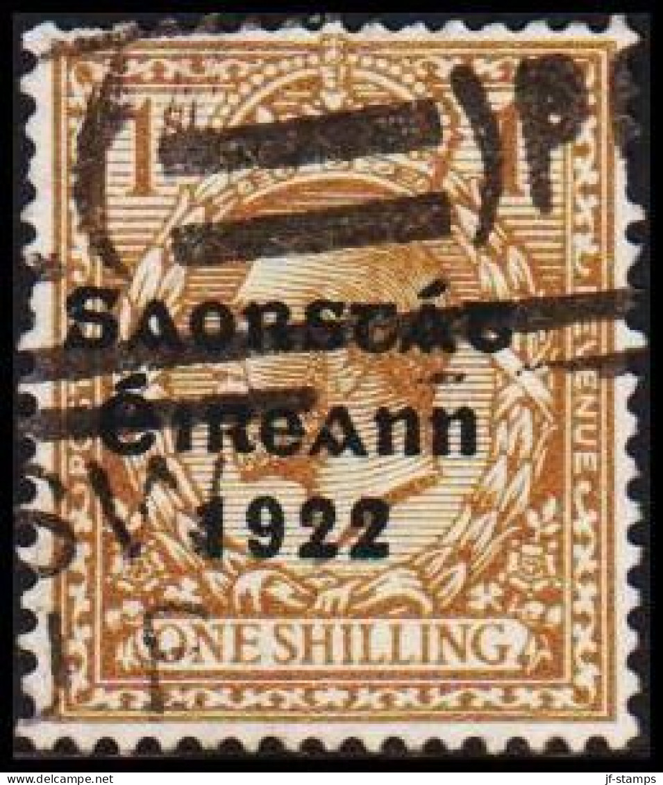 1922. EIRE. ONE SHILLING Georg V Overprinted.  (Michel 36) - JF521542 - Used Stamps