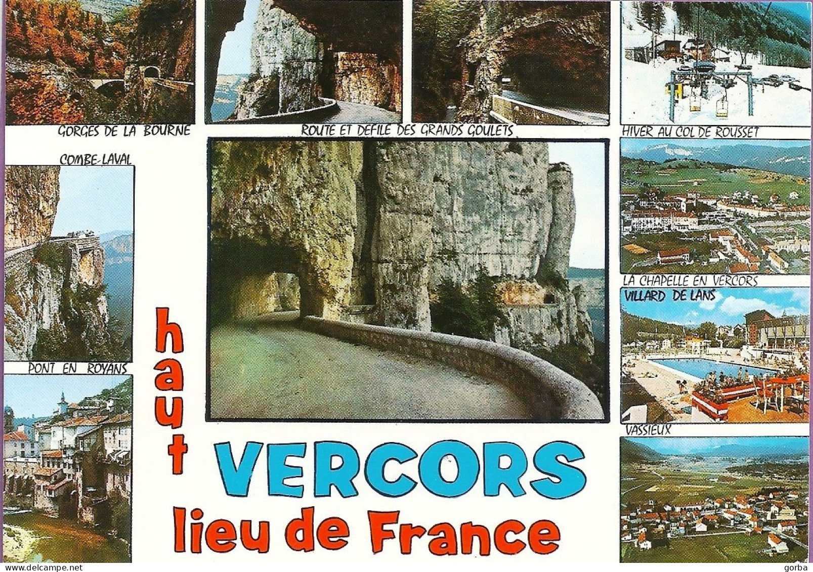 *CPM - 38 - LE VERCORS - Les Hauts Lieux - Multivue - Vercors