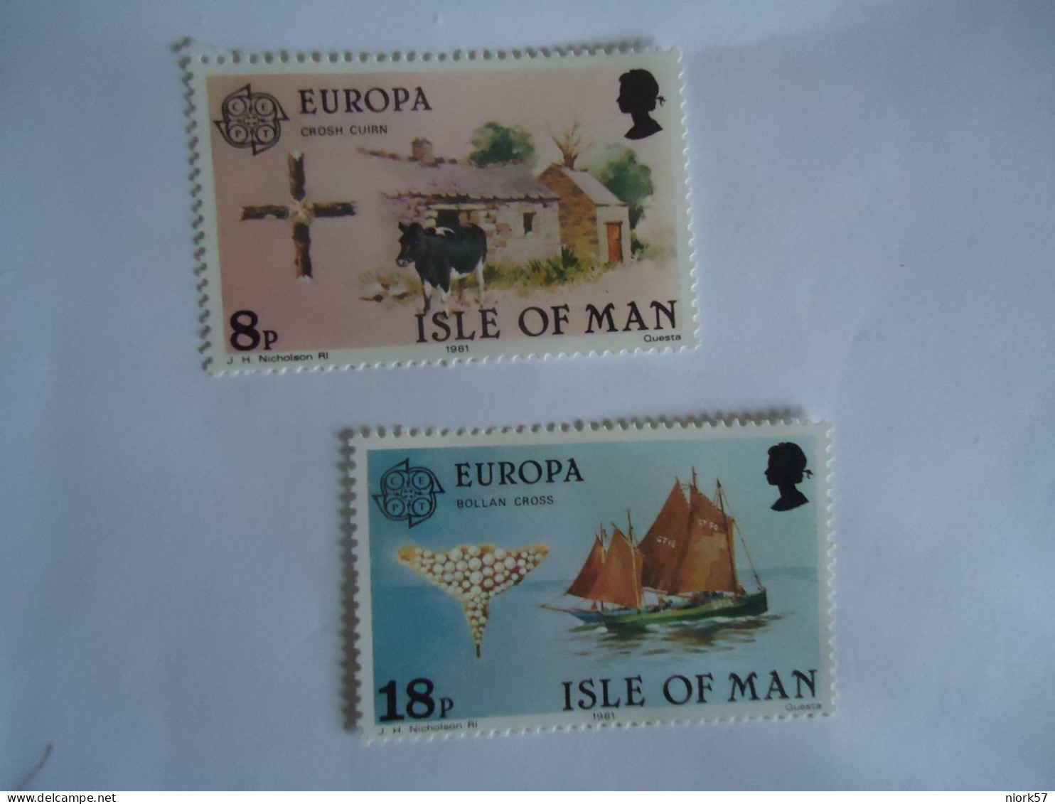 ISLE OF MAN   MNH SET 2 EUROPA  1981 - 1981