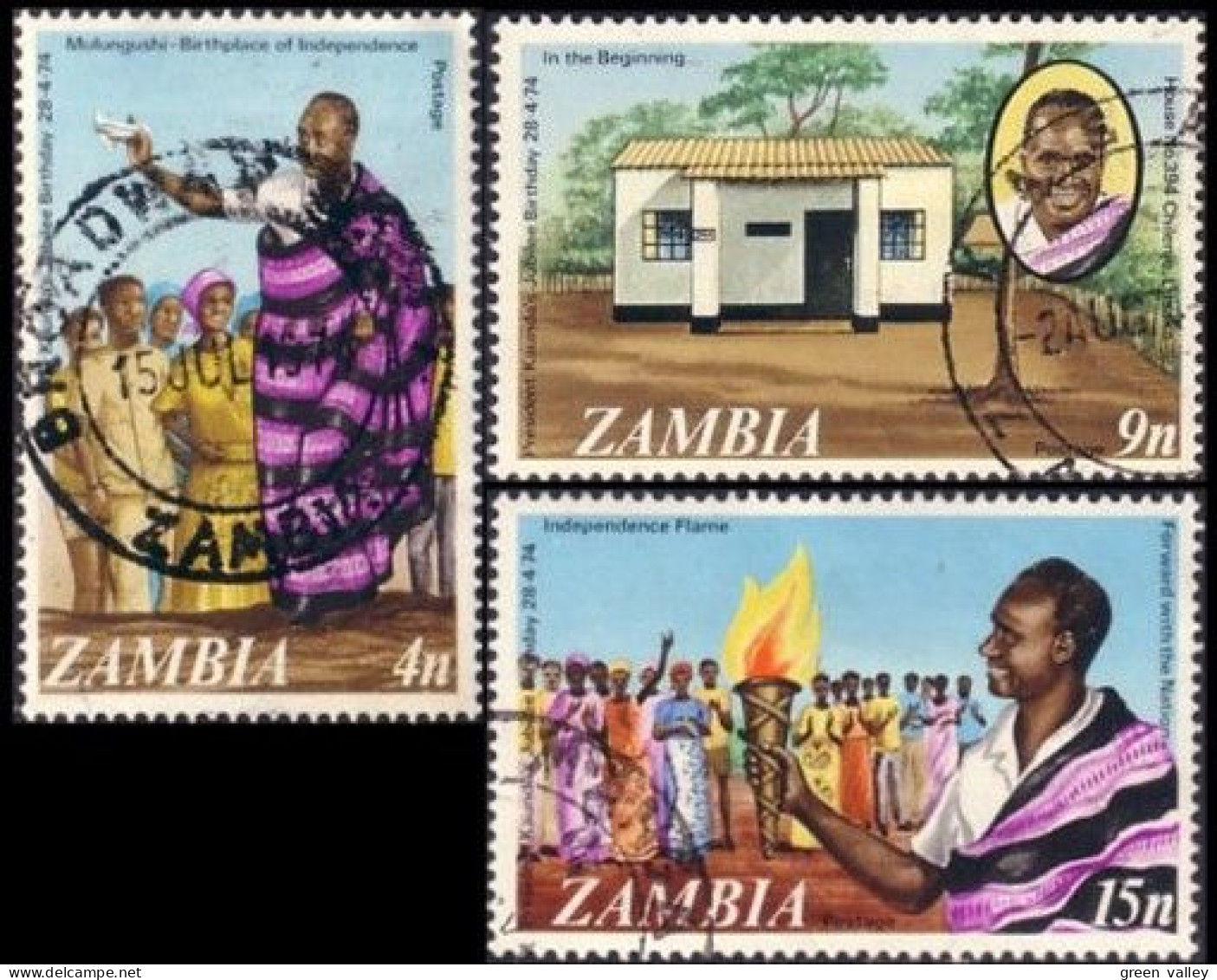 958 Zambia President Kaunda (ZAM-38) - Zambie (1965-...)