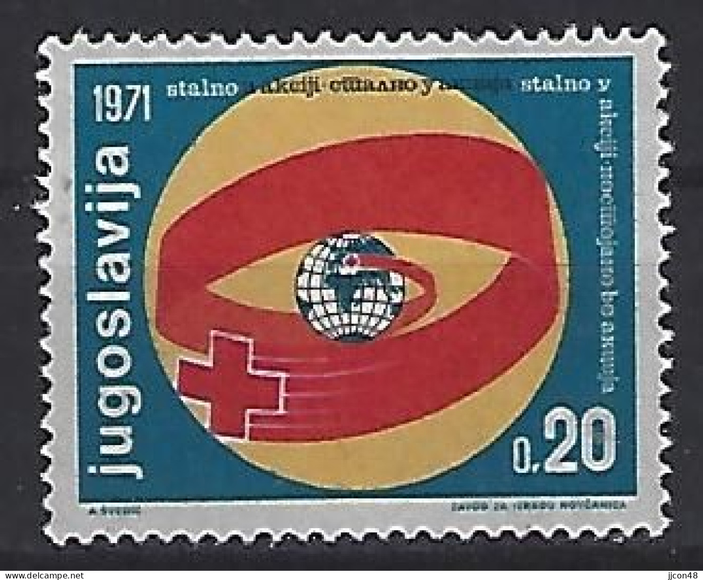 Jugoslavia 1971  Zwangszuschlagsmarken (**) MNH  Mi.40 - Beneficenza