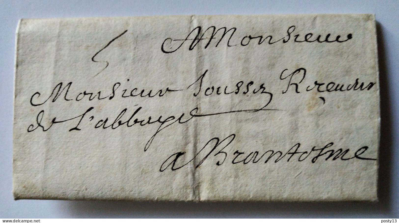 1684 Lettre De Paris à L'Abbaye De Brantôme (24) - Où Il Est Question D' Attentat ....( Cf Annonce) BE - ....-1700: Precursori