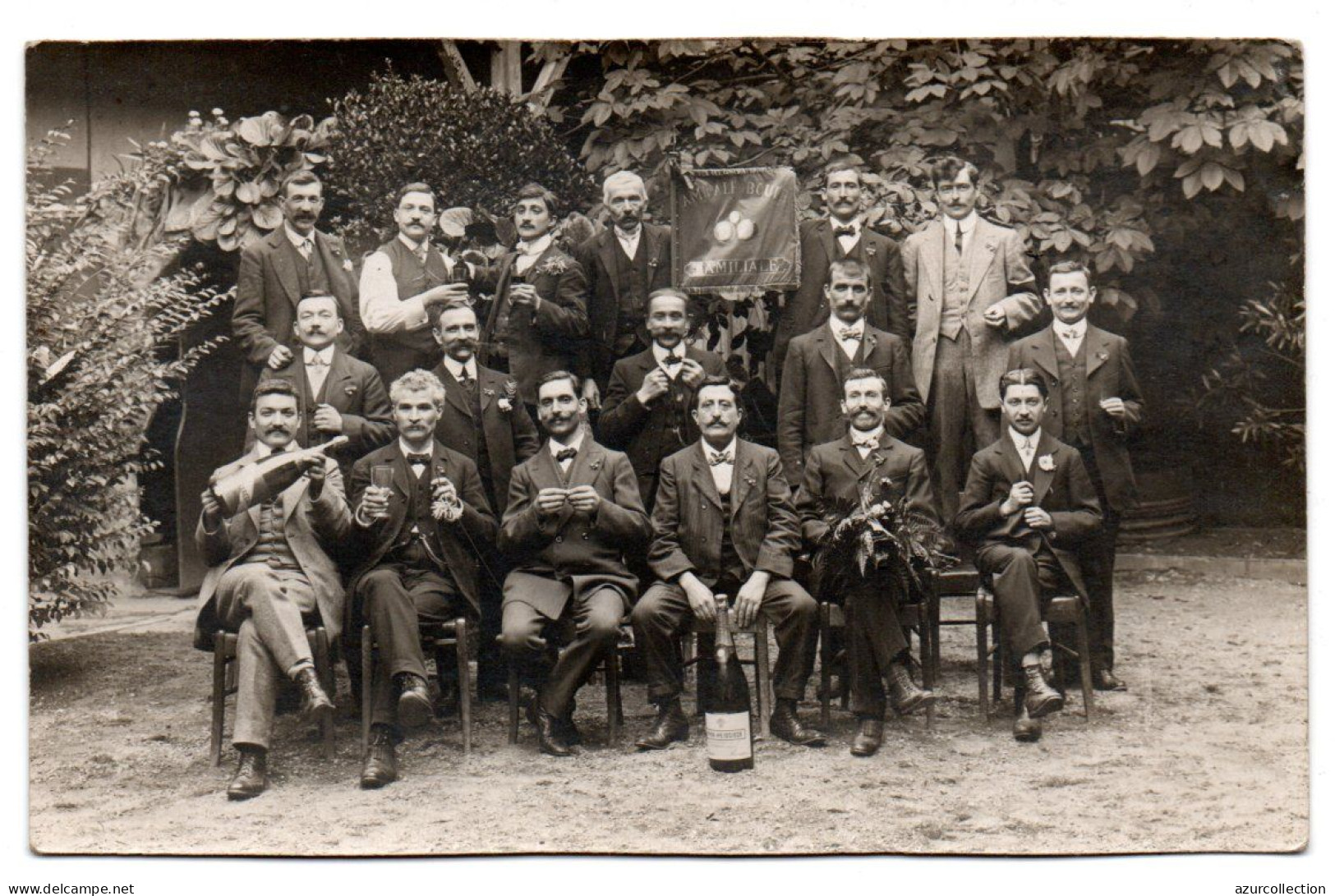 Amicale Boule Familiale. Carte Photo Non Située - Pétanque