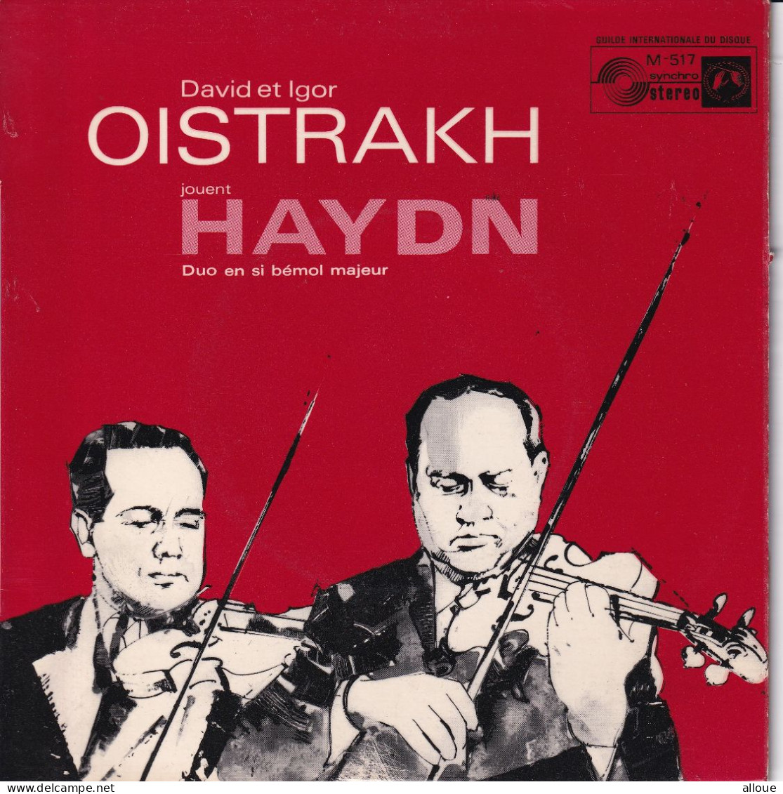 DAVID & IGOR OISTRAKH JOUENT HAYDN - FR EP - DUO POUR DEUX VIOLONS EN SI BEMOL MAJEUR, OP. 99 - Classique