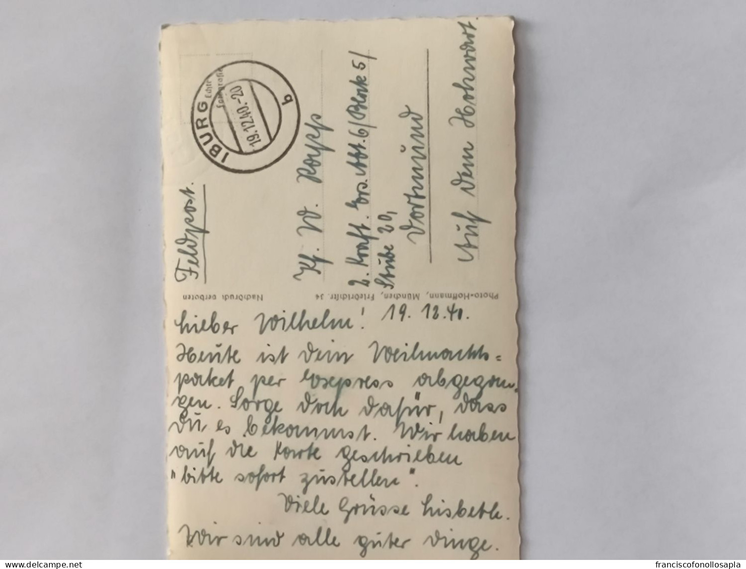 Postal Hitler Firmada - Lankwitz