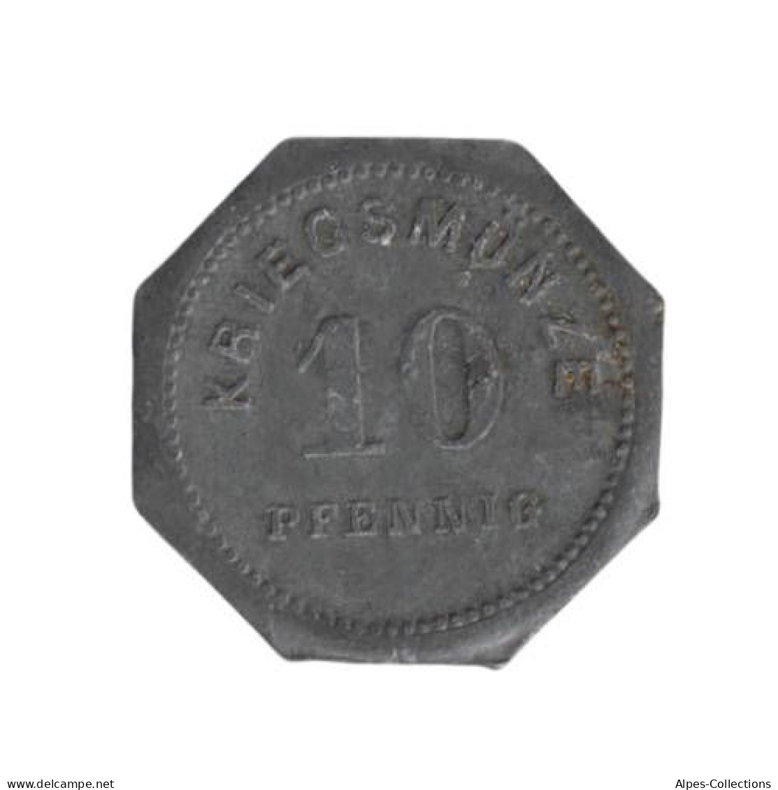 ALLEMAGNE - BENSHEIM - 10.1 - Monnaie De Nécessité - 10 Pfennig 1917 - Monetary/Of Necessity