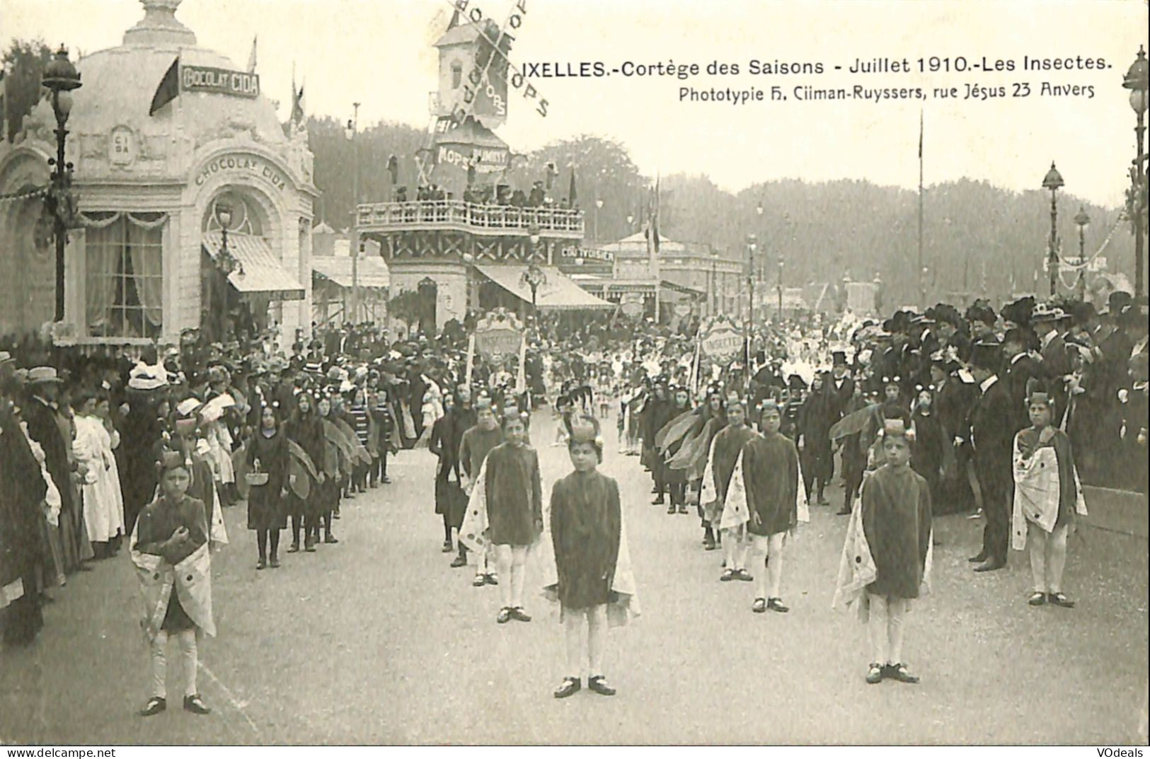 Belgique - Brussel - Bruxelles - Ixelles - Elsene - Cortège Des Saisons - Juillet 1910 - Les Insectes - Ixelles - Elsene