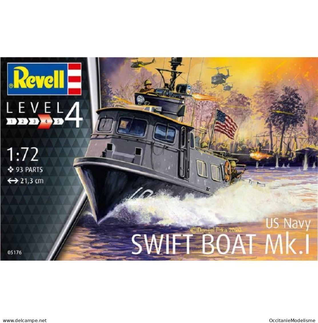 Revell - Patrouilleur SWIFT BOAT MK.I US Navy Maquette Militaire Kit Plastique Réf. 05176 Neuf 1/72 - Bâteaux