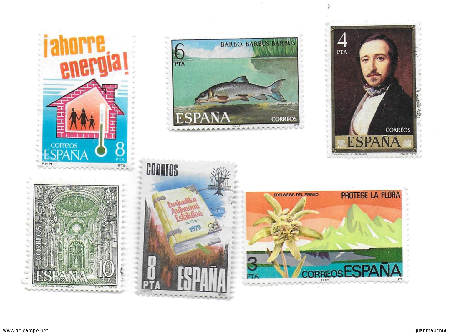 Lote de 452 sellos nuevos y usados (1970-1980)