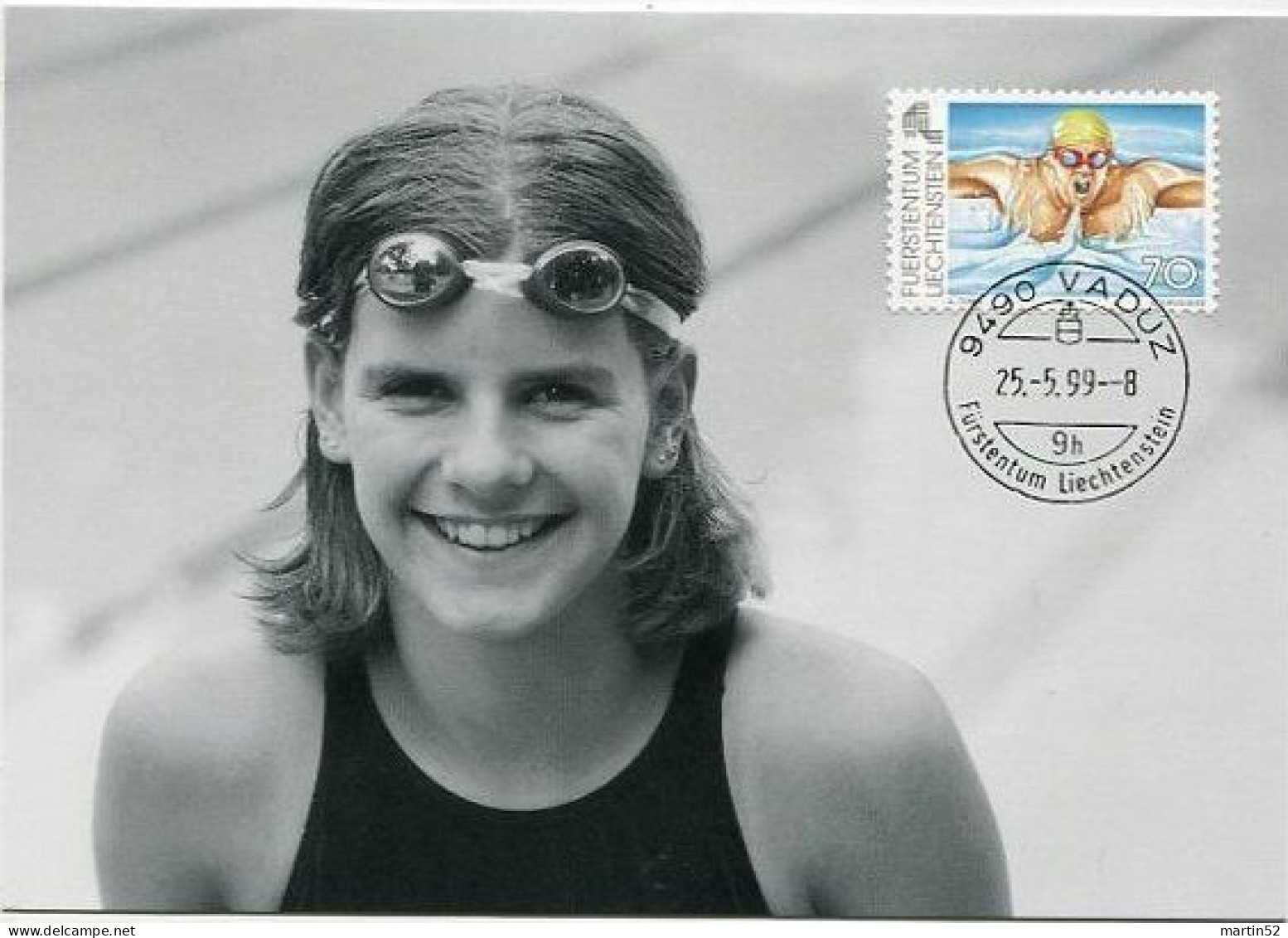 Liechtenstein 1999: SCHWIMMEN Zu 1146 Mi 1204 Yv 1145 Block ** & MK Aus Set 170 Lie-Games Zum Postpreis / à La Faciale - Schwimmen