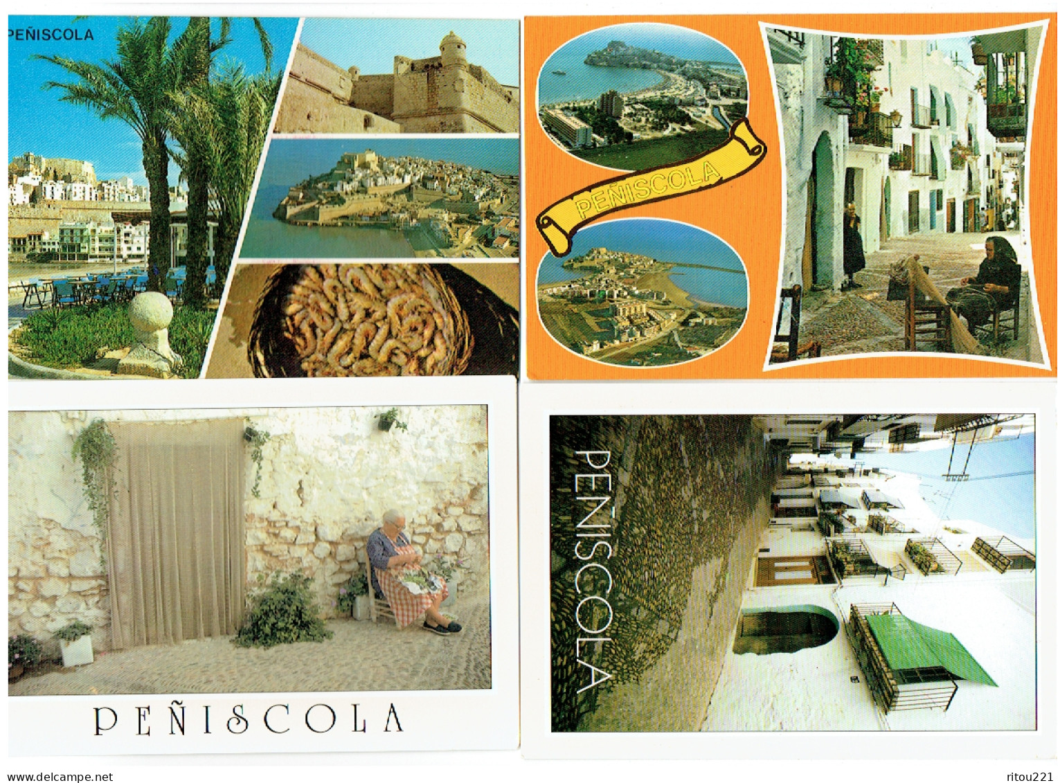 Lot 4 Cpm - Espagne - Peñíscola - - Castellón