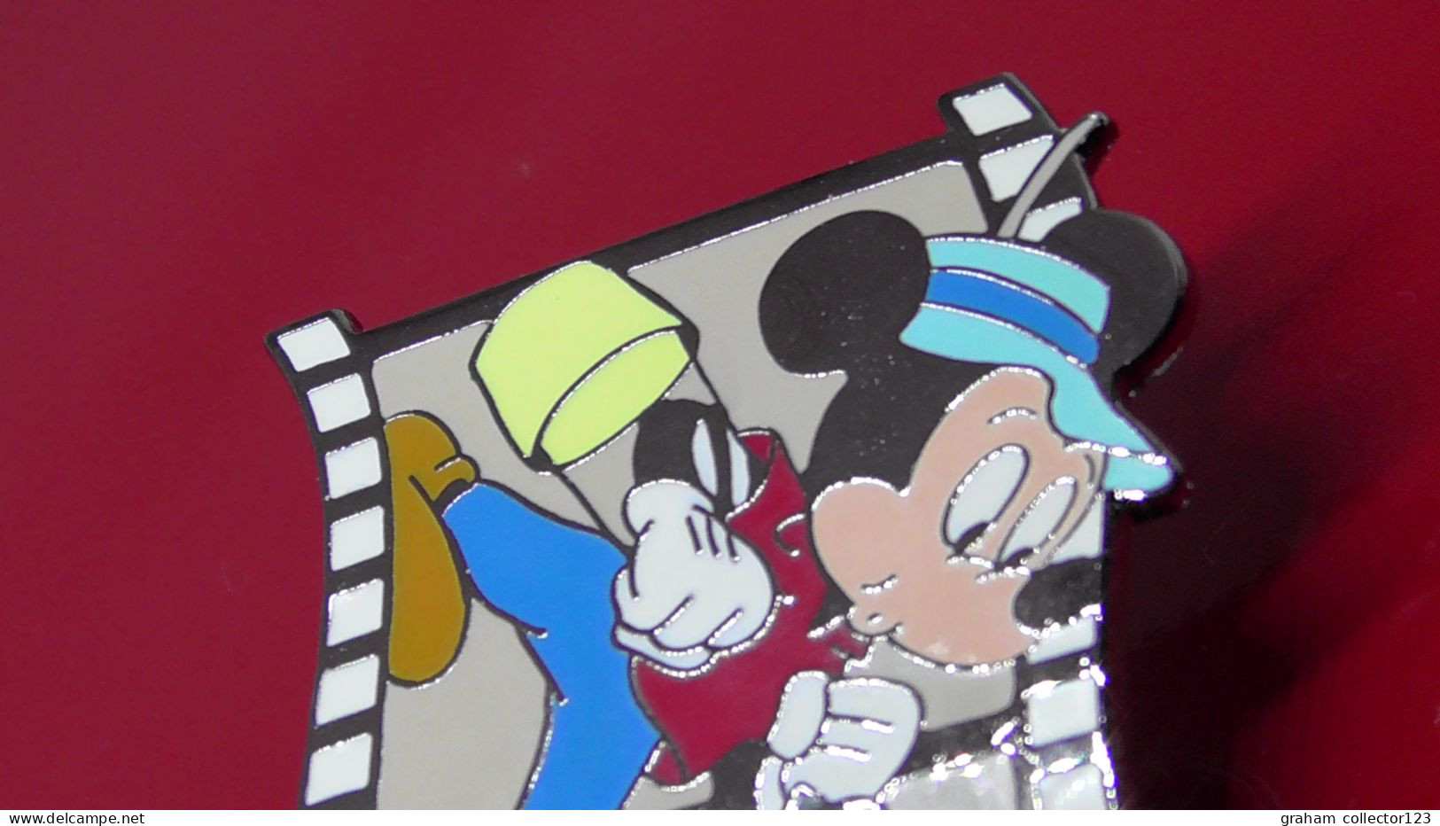 Modern Enamel and Metal Badge Disney Countdown To The Millennium Mickey Mouse 1953 Film Strip 1999