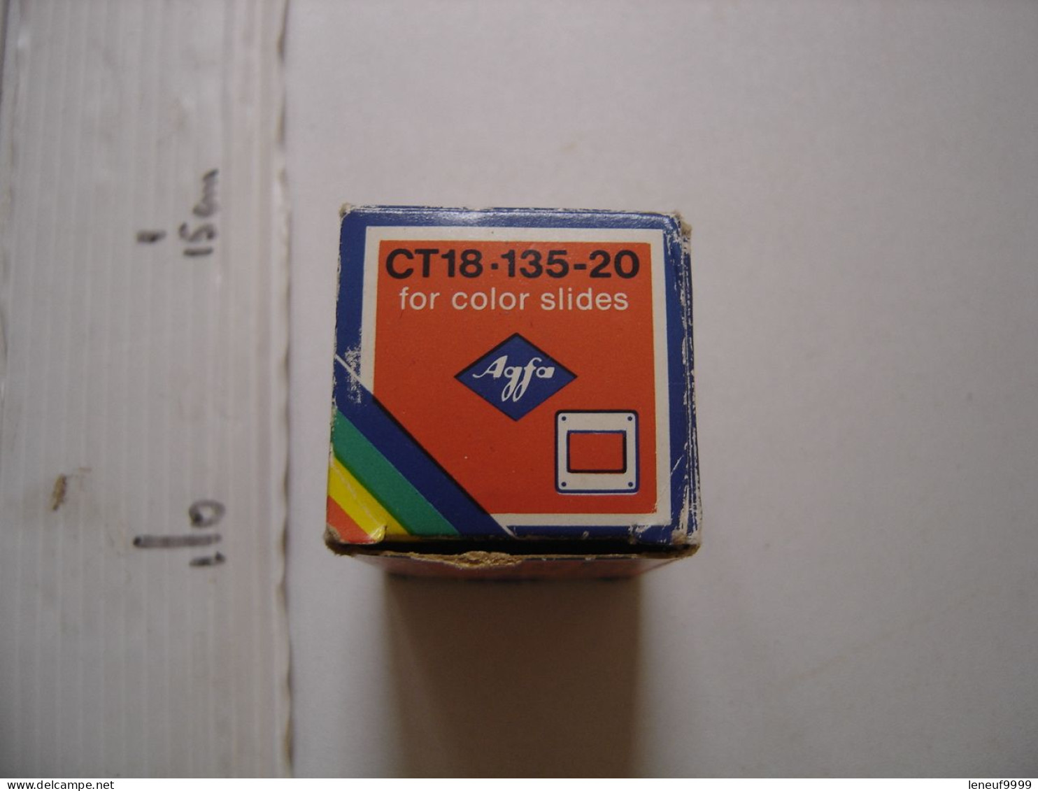 Ancienne Boîte AGFA GEVAERT CT18-135-20 For Color Slides 20 Exp Farb Dias - Matériel & Accessoires
