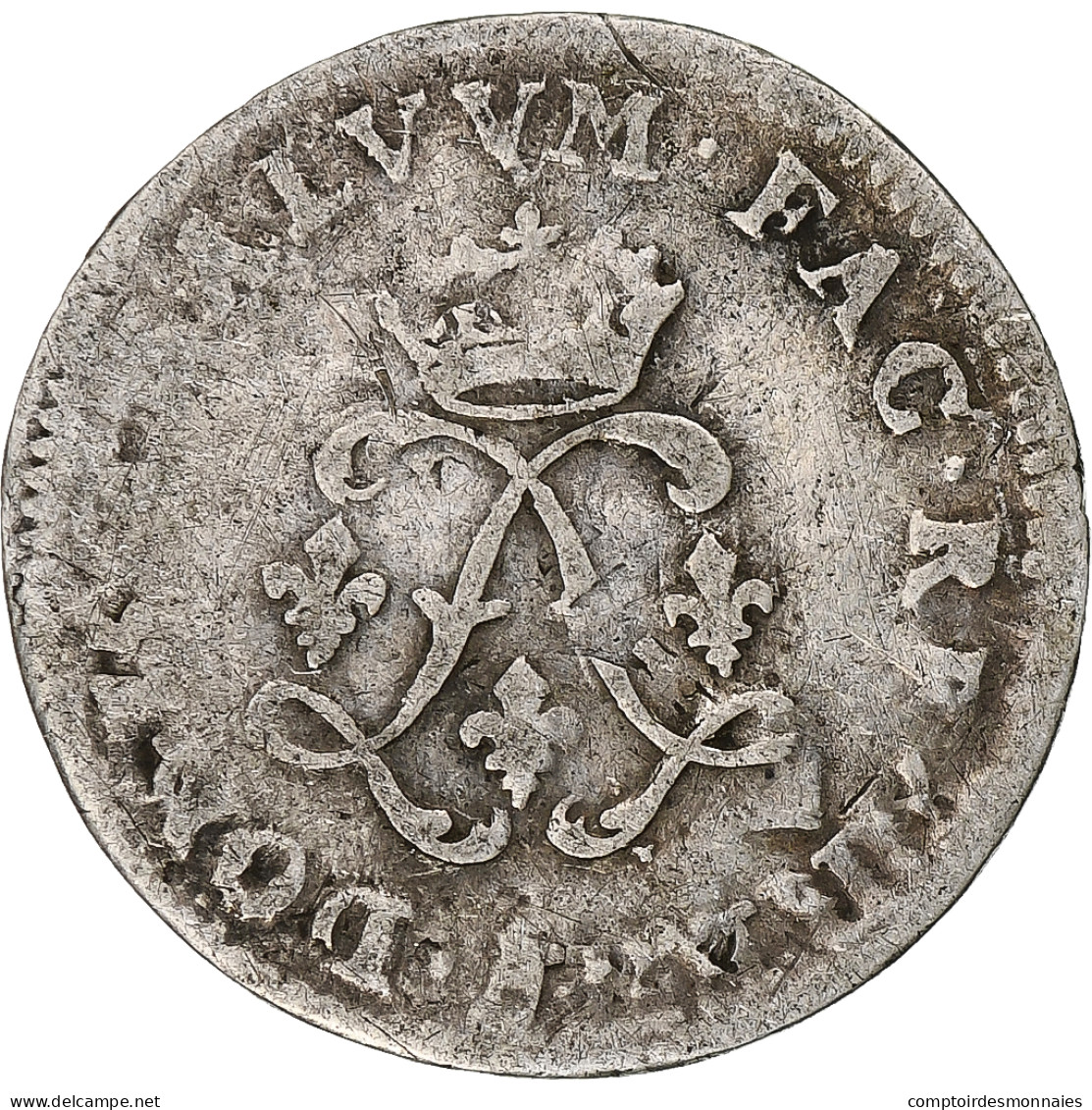 France, Louis XIV, 4 Sols Aux 2 L, 1693, Atelier Incertain, Réformé, Argent - 1643-1715 Ludwig XIV.