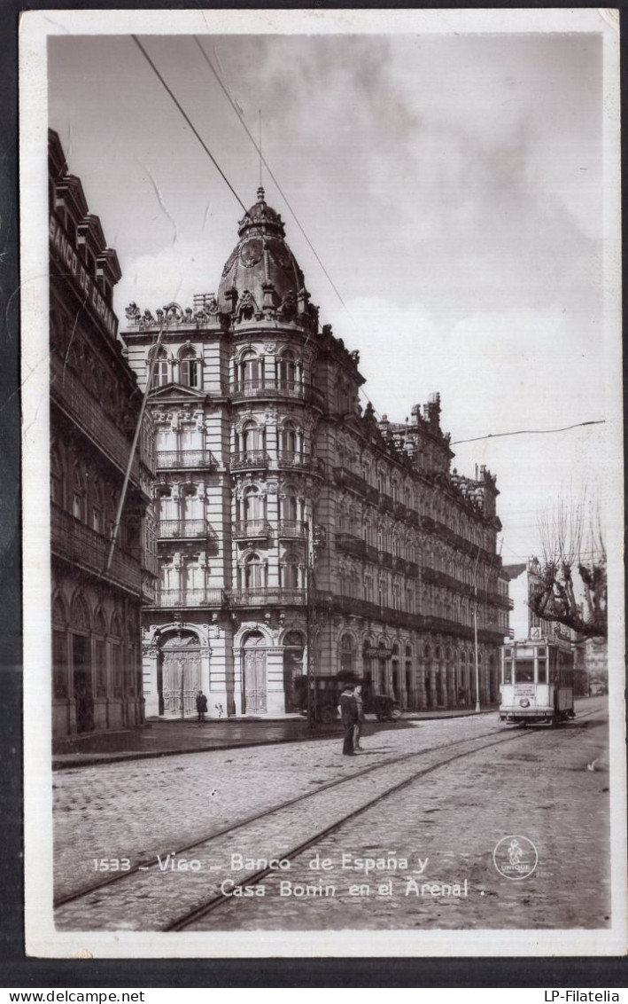 España - 1929 - Vigo - Banco De España Y Casa Bonin - Pontevedra