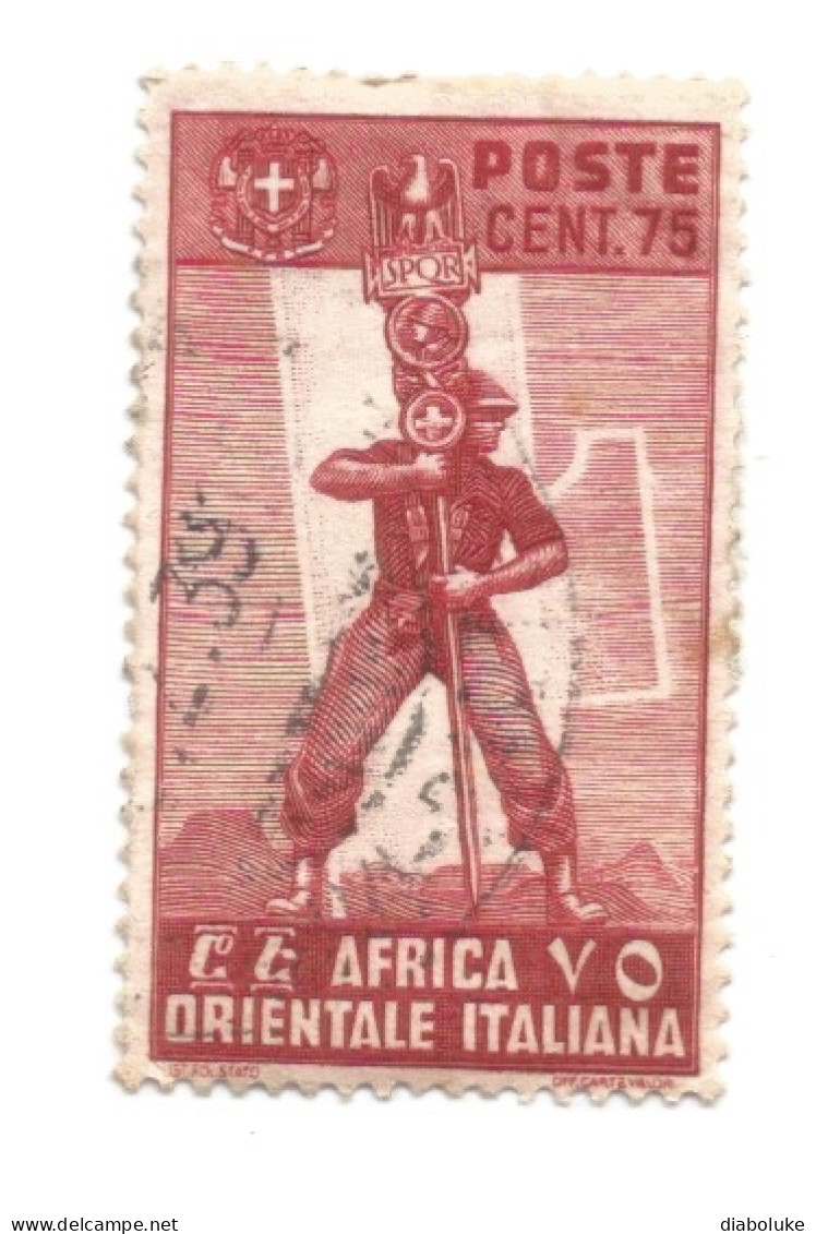 (COLONIE E POSSEDIMENTI) 1938, AFRICA ORIENTALE ITALIANA, SOGGETTI VARI - 9 Francobolli Usati - Italienisch Ost-Afrika