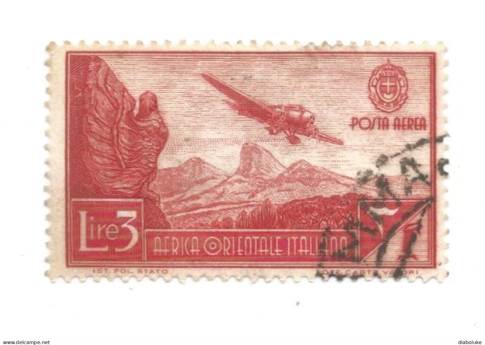 (COLONIE E POSSEDIMENTI) 1938, AFRICA ORIENTALE ITALIANA, SOGGETTI VARI - 9 francobolli usati