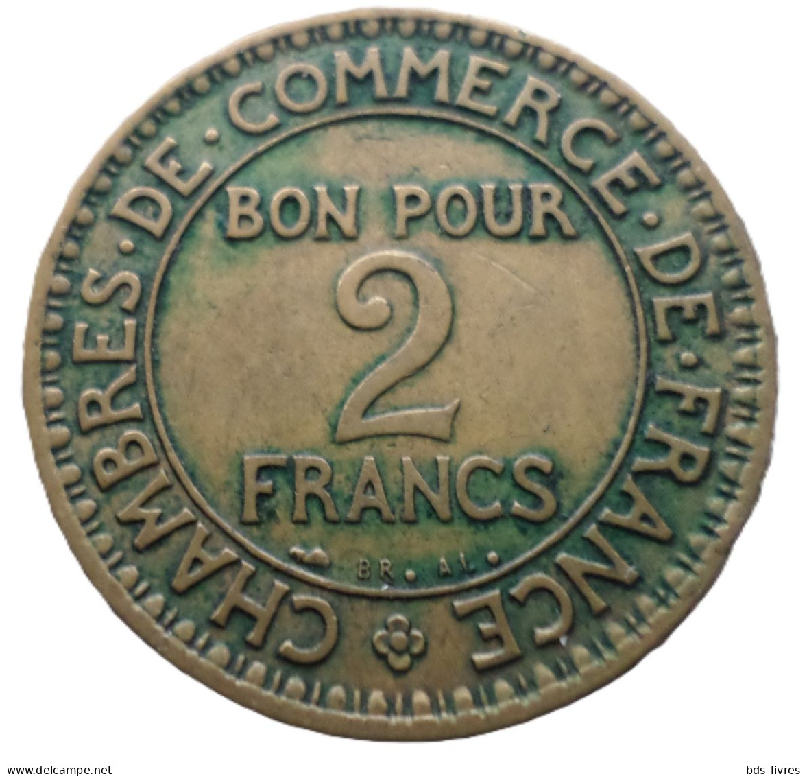 FRANCE....2 Francs Chambres De Commerce Année 1925 - Pièce Non Nettoyée - Et Patinée (voir Images) - 2 Francs