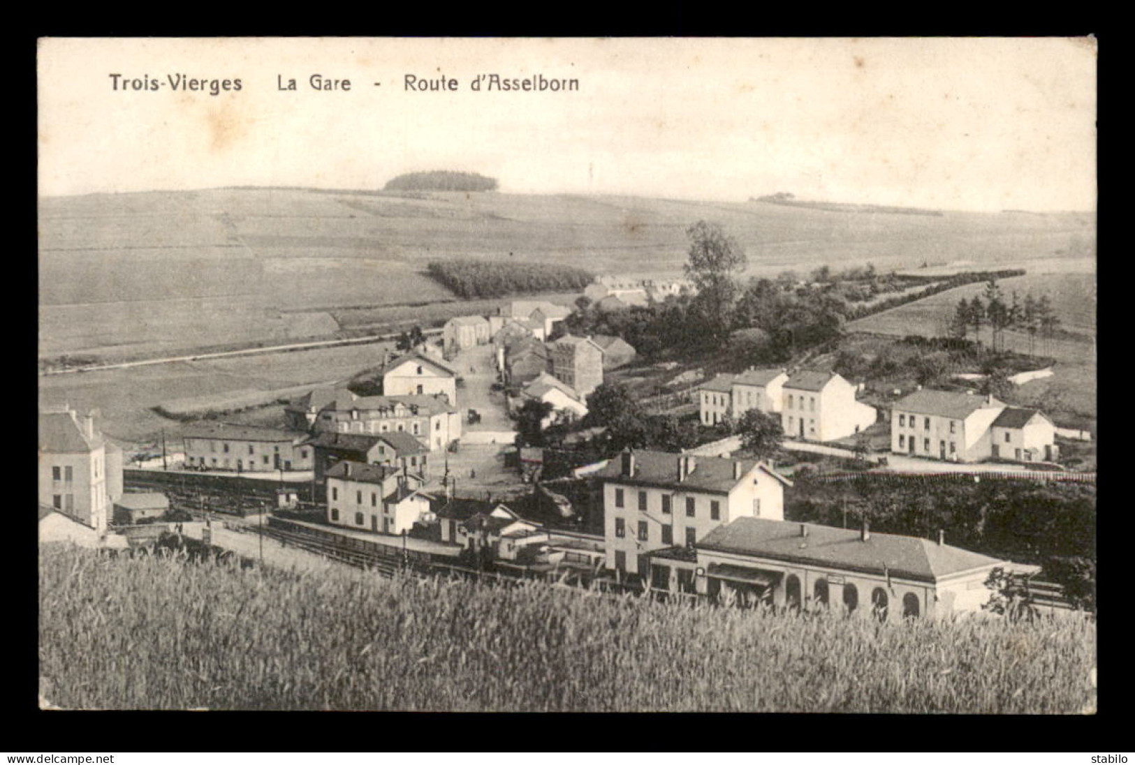 LUXEMBOURG - TROISVIERGES - LA GARE DE CHEMIN DE FER ROUTE D'ASSELBORN - Ulflingen