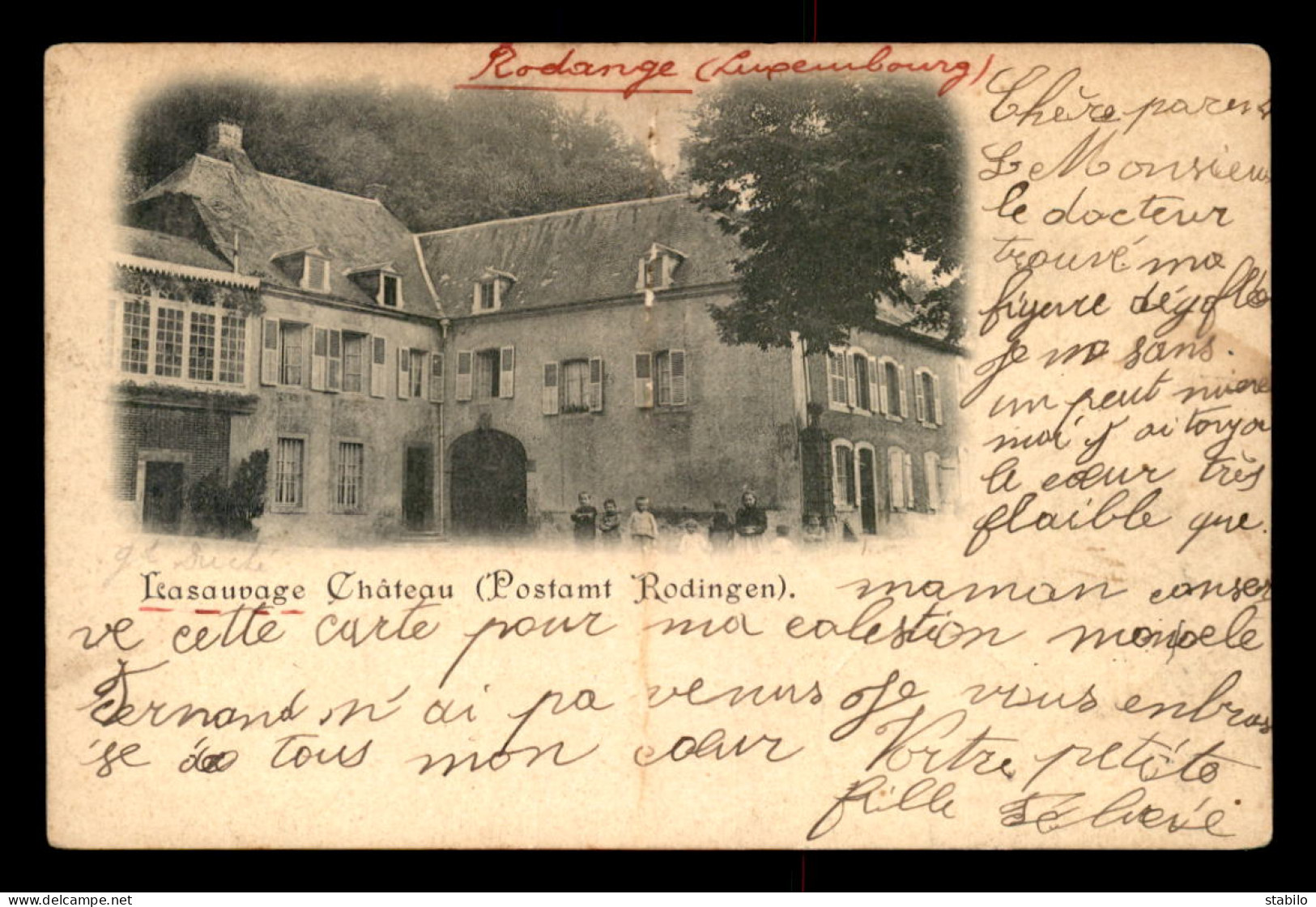 LUXEMBOURG - RODANGE - RODINGEN - LASAUVAGE - CHATEAU - Rodange